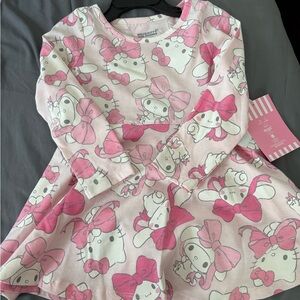 Sanrio Hello Kitty Pink and White Top